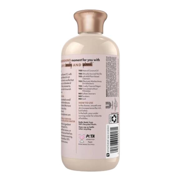 NEW Beloved Coconut & Warm Vanilla SHOWER And BATH GEL BODY WASH 11.8 Fl oz - Picture 3 of 5